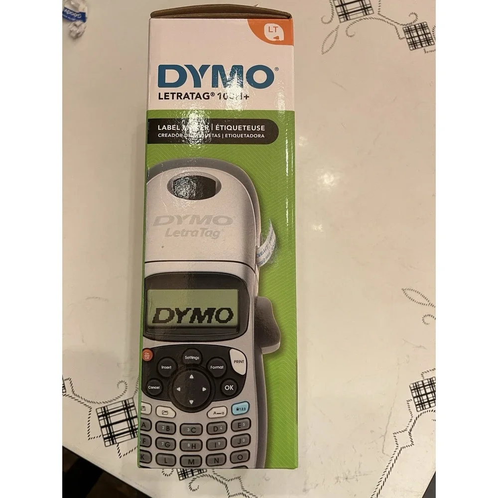 DYMO Letratag 100H+ Portable Printer Handheld Label Maker Black & Silver New